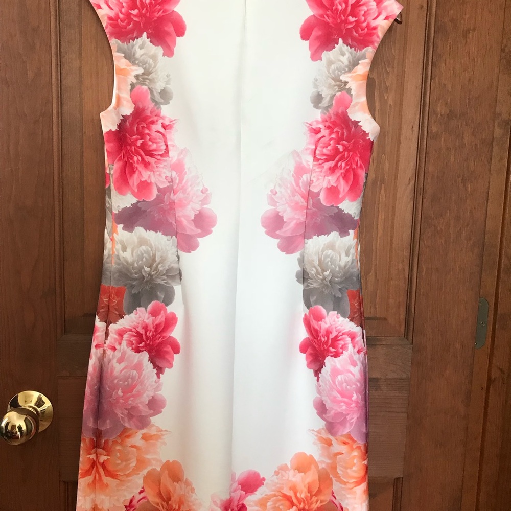 Calvin Klein white floral dress